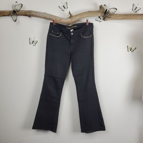 Cache premium studded boot cut jeans - Picture 1 of 6